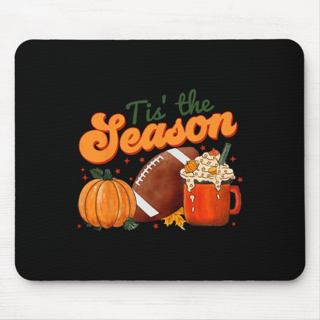 Der Footbyll Fall Erntedank der Jahreszeit Mousepad (Vorne)