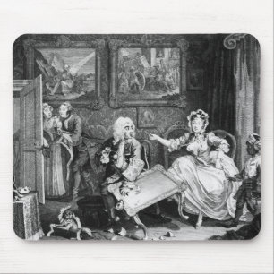 Der Fortschritt eines Harlots, Platte II, Streite Mousepad