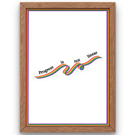 Der Fortschritt ist nicht linear. Poster