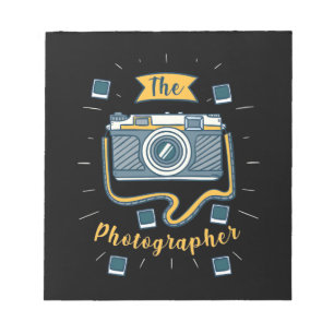 Der Fotograf Notizblock