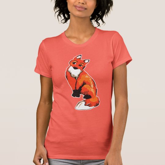 Der Fox-Illustrations-Frauen verurteilen Jersey-T T-Shirt