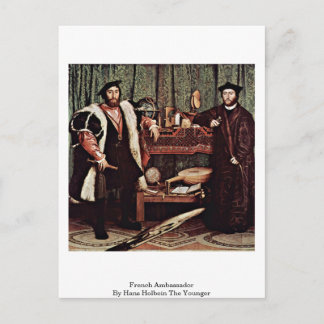 Der französische Botschafter von Hans Holbein ist Postkarte