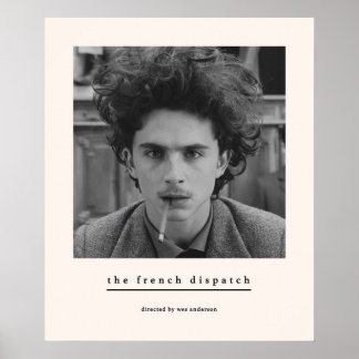 Der französische Dispatch Wes Anderson Timothee Ch Poster