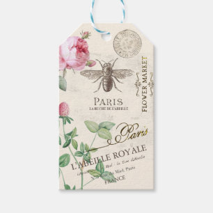 Der französische Markt für Bienen und Blume Person Geschenkanhänger