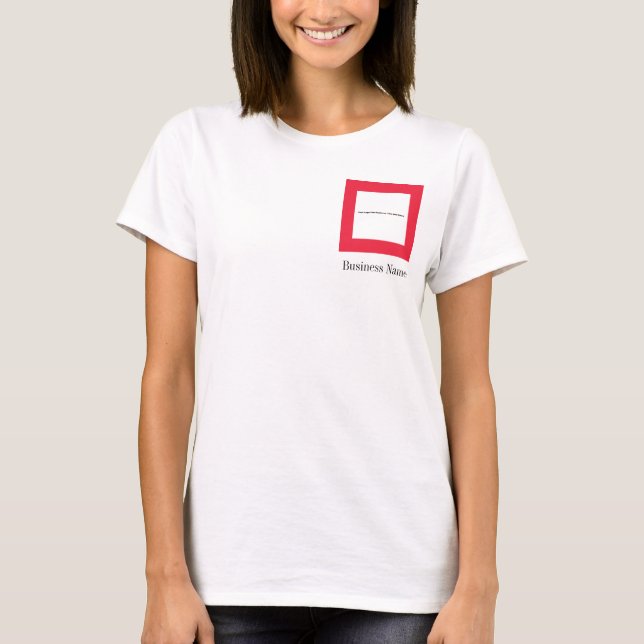 Der Frauen Geschäfts-der grundlegenden T - T-Shirt (Vorderseite)