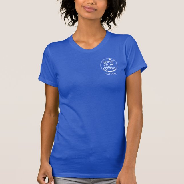 Der Frauen weißes Spiel das Logo-des T - Shirt-HVC T-Shirt (Vorderseite)