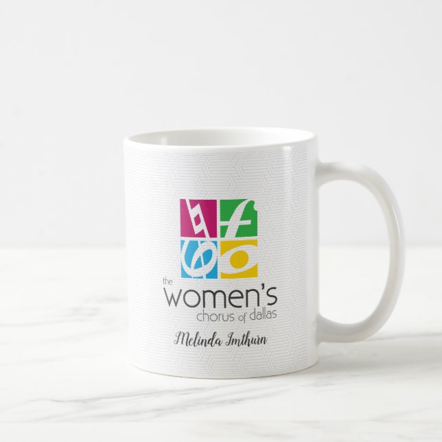 Der Frauenchor des Dallas-Logos Kaffeetasse (Rechts)