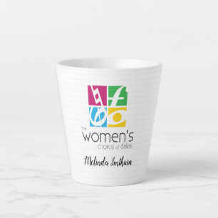 Der Frauenchor des Dallas-Logos Milchtasse