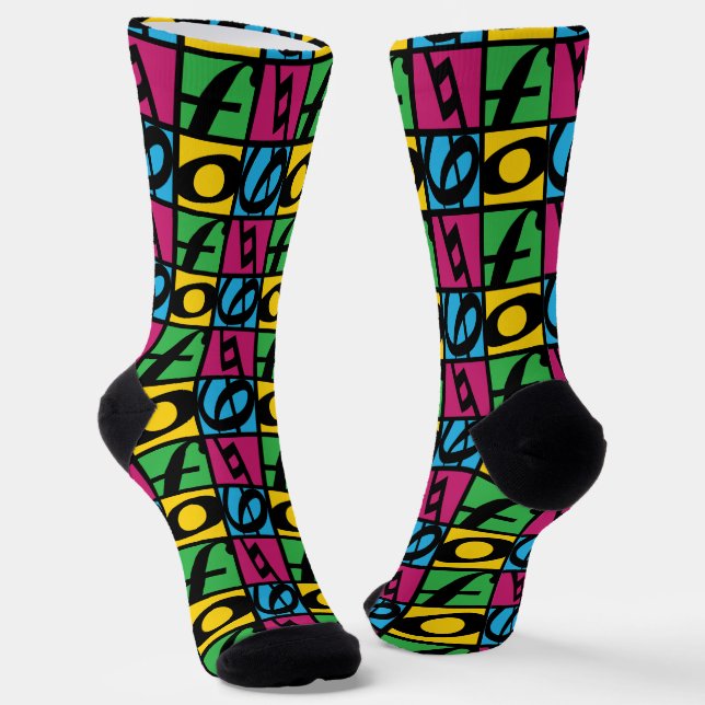 Der Frauenchor des Dallas-Logos Socken (Gewinkelt)