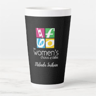 Der Frauenchor von Dallas Logo Milchtasse
