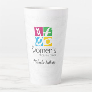 Der Frauenchor von Dallas Logo Milchtasse