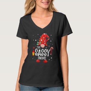 Der freche Gnom passende Familien-Weihnachts-Gnom- T-Shirt