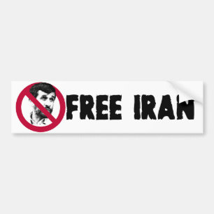 Der freie Iran - Ahmadinejad Autoaufkleber