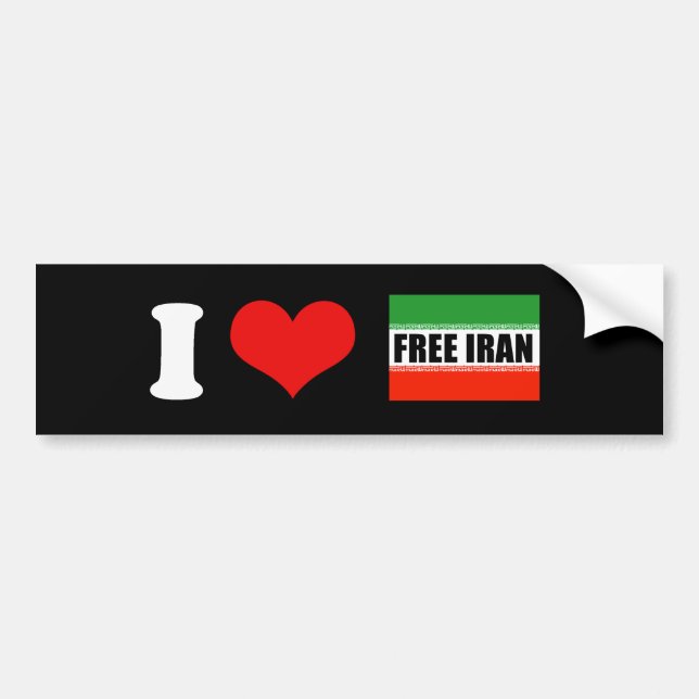DER FREIE IRAN AUTOAUFKLEBER (Vorne)