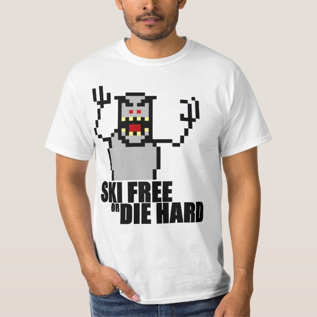 Der freie Ski oder die stark T-Shirt (Vorderseite)