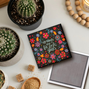 Der Fresh Start Floral Inspirivity Magnet vom Mont