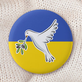 Der Frieden unter ukrainischer Flagge in der Ukrai Button