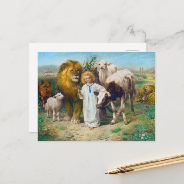 Der Frieden von William Strutt Feiertagspostkarte (Vorderseite/Rückseite Beispiel)