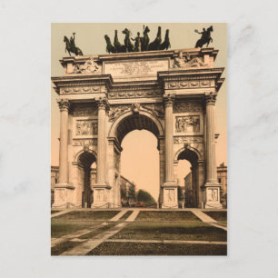 Der Friedensbogen, Mailand, Lombardei, Italien Postkarte