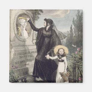 Der Friedhof von Pere Lachaise, gedruckt von Magnet