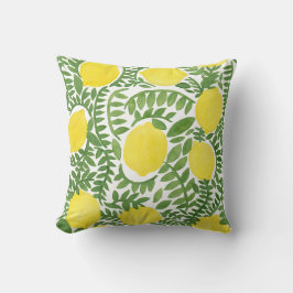 Der frische Zitronenbaum Kissen