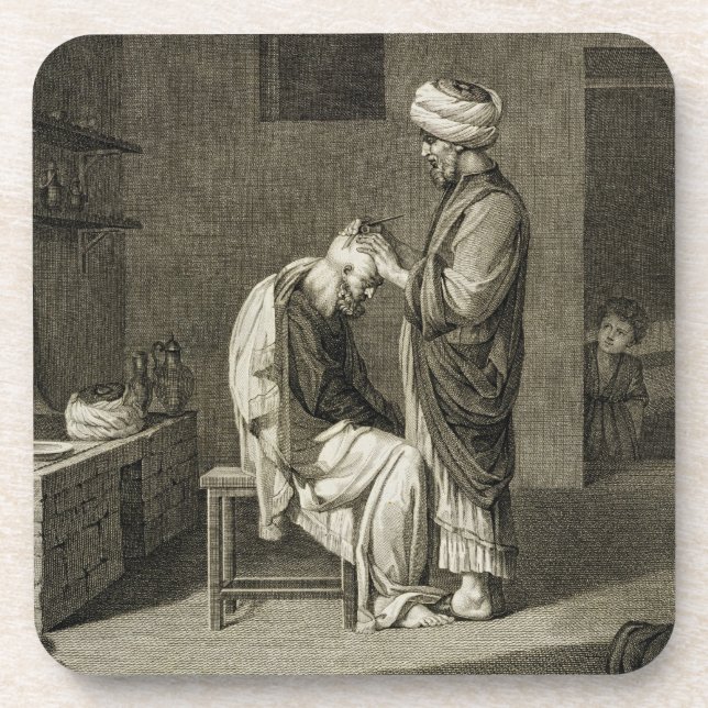 Der Friseur, den Künsten von des Volumen-II und Getränkeuntersetzer (Vorderseite)