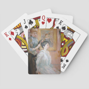 Der Friseur (von Berthe Morisot) Spielkarten
