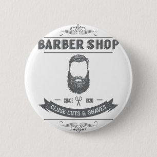 Der Friseursalon Button