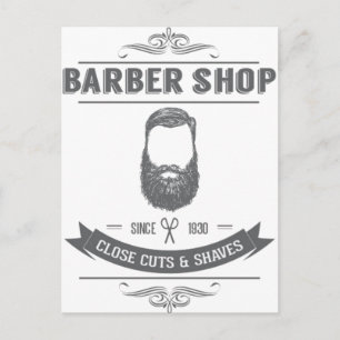 Der Friseursalon Postkarte