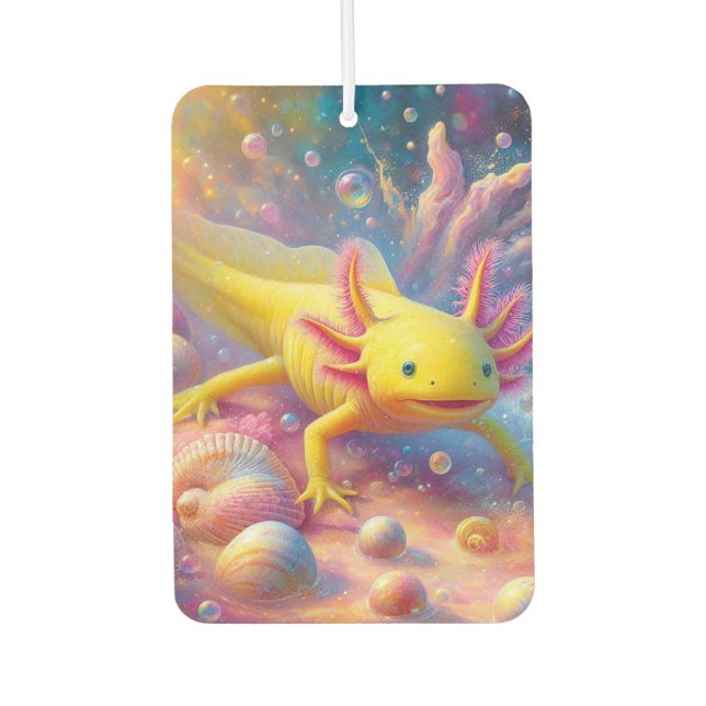 Der Fröhliche Axolotl Autolufterfrischer (Vorderseite)