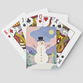 Der fröhliche Winter Spielkarten