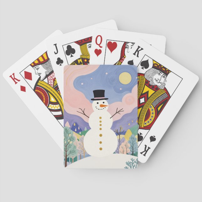 Der fröhliche Winter Spielkarten (Rückseite)