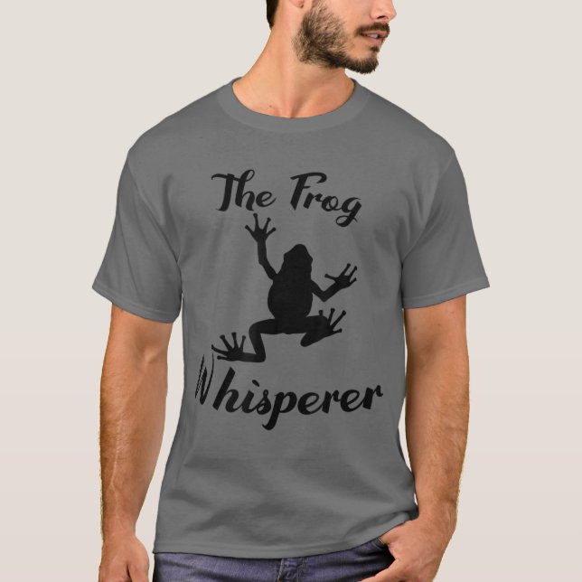 Der Frosch flüstert zu den lustigen Froschtieren T-Shirt (Vorderseite)