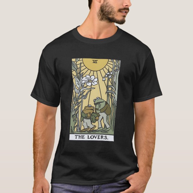 Der Frosch Toad Tarot Card-Cottailcore-Frosch T-Shirt (Vorderseite)