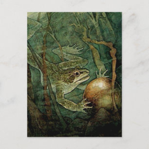 „Der Froschkönig und die goldene Kugel“ von Edmund Postkarte