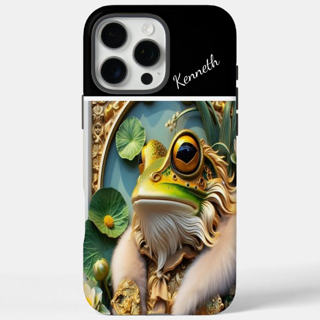 Der Froschprinz in einem Gildenrahmen iPhone 16 Pro Max Hülle (Rückseite)