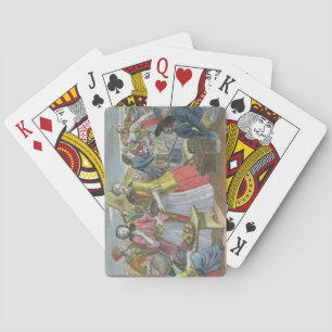 Der Fruchtmarkt (farbige Gravur) Spielkarten