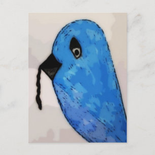 Der frühe Vogel bekommt den Wurm Postkarte