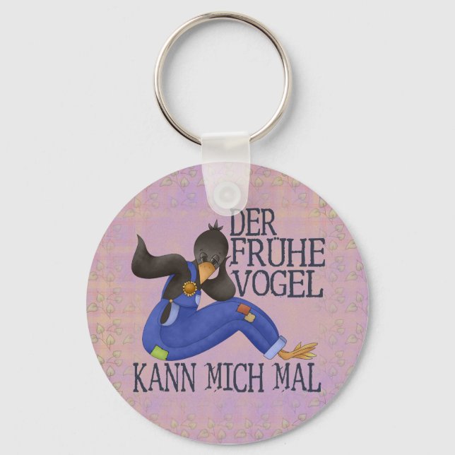 Der Frühe Vogel Schlüsselanhänger (Vorderseite)