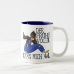 Der Frühe Vogel Zweifarbige Tasse<br><div class="desc">Der Frühe Vogel hat den Wurm? Nichts für Spätaufsteher - aber dieses witzige Design umso mehr! "Der Der Vogel kann mich mal!" die coole Krähe. Das perfekte Geschenk für alle nicht die nicht aufgebraucht und lieber ein en.</div>