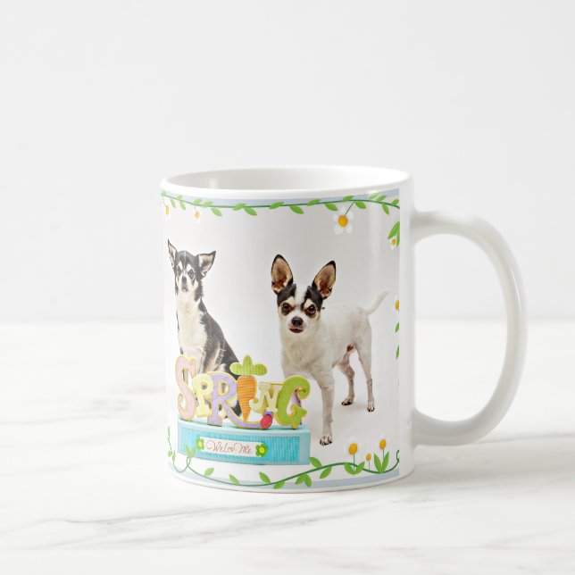 Der Frühling Chihuahuas Kaffeetasse (Rechts)