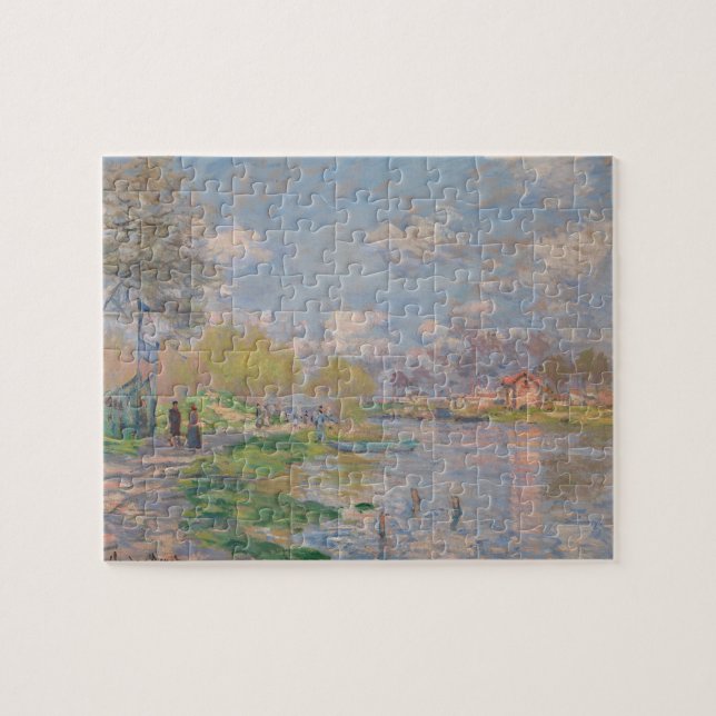 Der Frühling der Seine durch Monet Impressionist (Horizontal)