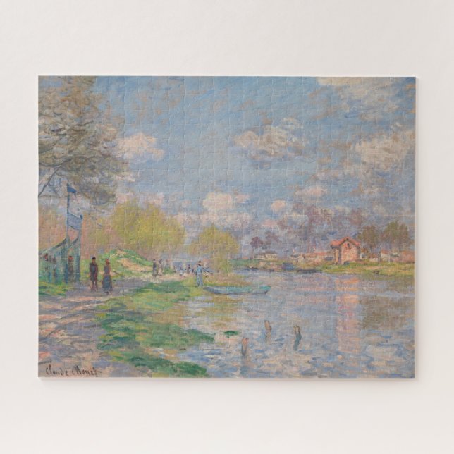 Der Frühling der Seine durch Monet Impressionist (Horizontal)