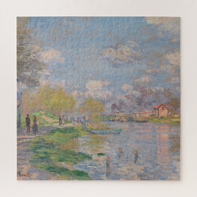 Der Frühling der Seine durch Monet Impressionist (Vertikal)