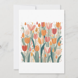 Der Frühling_ Der Zauber der Tulip-Gärten Einladung