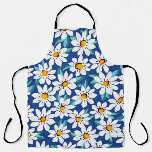 Der Frühling donnert: trendige Blumenmuster. Schürze