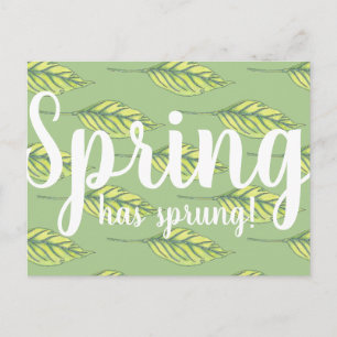 Der Frühling hat grüne Blätter gesprungen Postkarte