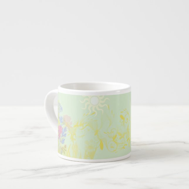 Der Frühling ist da - Espresso Tasse (Vorderseite Links)