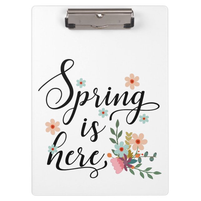 der Frühling ist da Klemmbrett (Vorderseite)