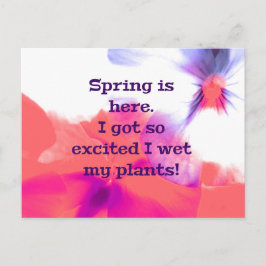 Der Frühling ist hier. Ich got so aufgeregt ich m Postkarte